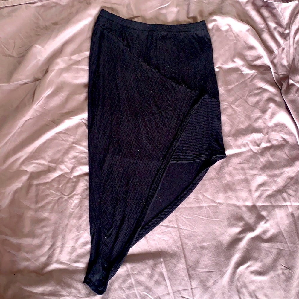 Black Asymmetrical Skirt